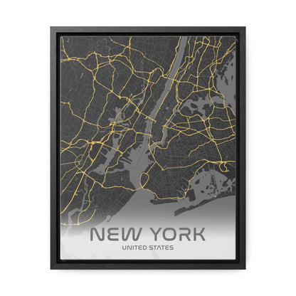 New York Framed Canvas Art