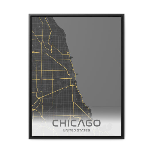 Chicago Framed Canvas Art
